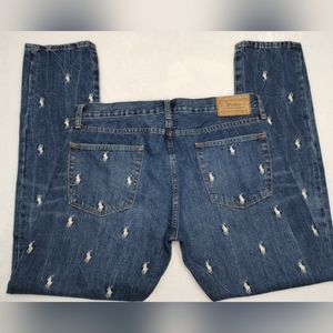 Polo Ralph Lauren sullivan slim pony allover jeans